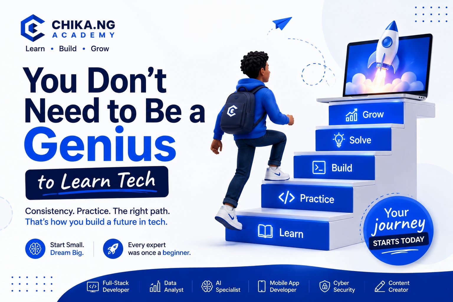 You Don't Need to Be a Genius to Learn Tech